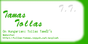 tamas tollas business card